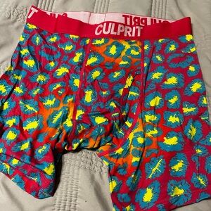 Culprit Men's Colorful Boxer Briefs Size Medium